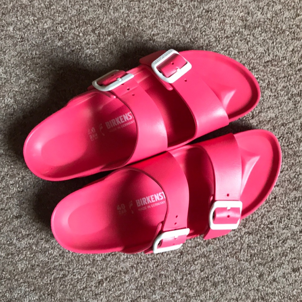 Birkenstock Eva coral sandals 40 9 Narrow.